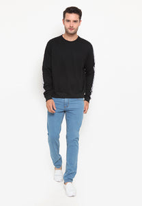 White Stripe Ganbatte Sweatshirt