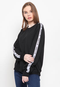White Stripe Ganbatte Sweatshirt