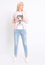 Load image into Gallery viewer, Pink Polkadot Bomber Jacket