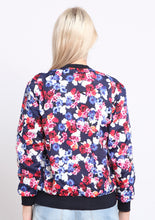 Load image into Gallery viewer, Blue Sakura Bomber Jacket