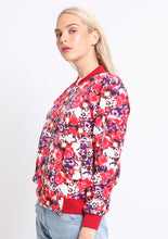 Load image into Gallery viewer, Red Sakura Bomber Jacket
