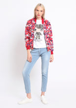 Load image into Gallery viewer, Red Sakura Bomber Jacket